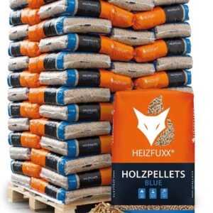 1 palete – Pellets de madeira Blue ENplus A1 / 15 kg x 65 sacos 975 kg