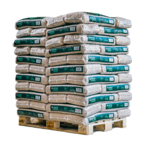 Pellets de madeira GREENSTICKS a granel em sacos – palete de 990 kg