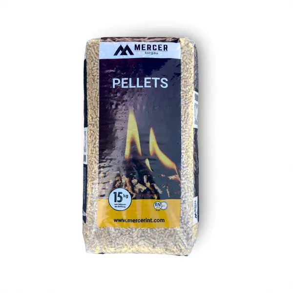 MERCER Holzpellets ENplus A1 6 mm – 66 × 15 kg sacos, 990 kg por palete - Image 2